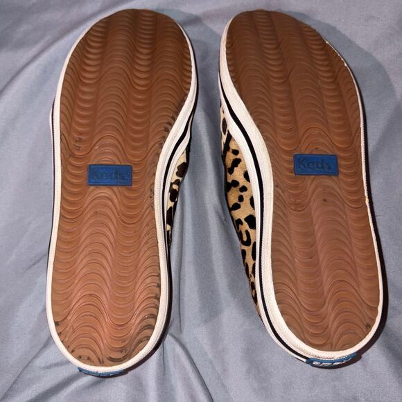 Kate Spade Keds Leopard Print Calf Hair Slip-On Sneakers Women’s Size 8 - Picture 7 of 8